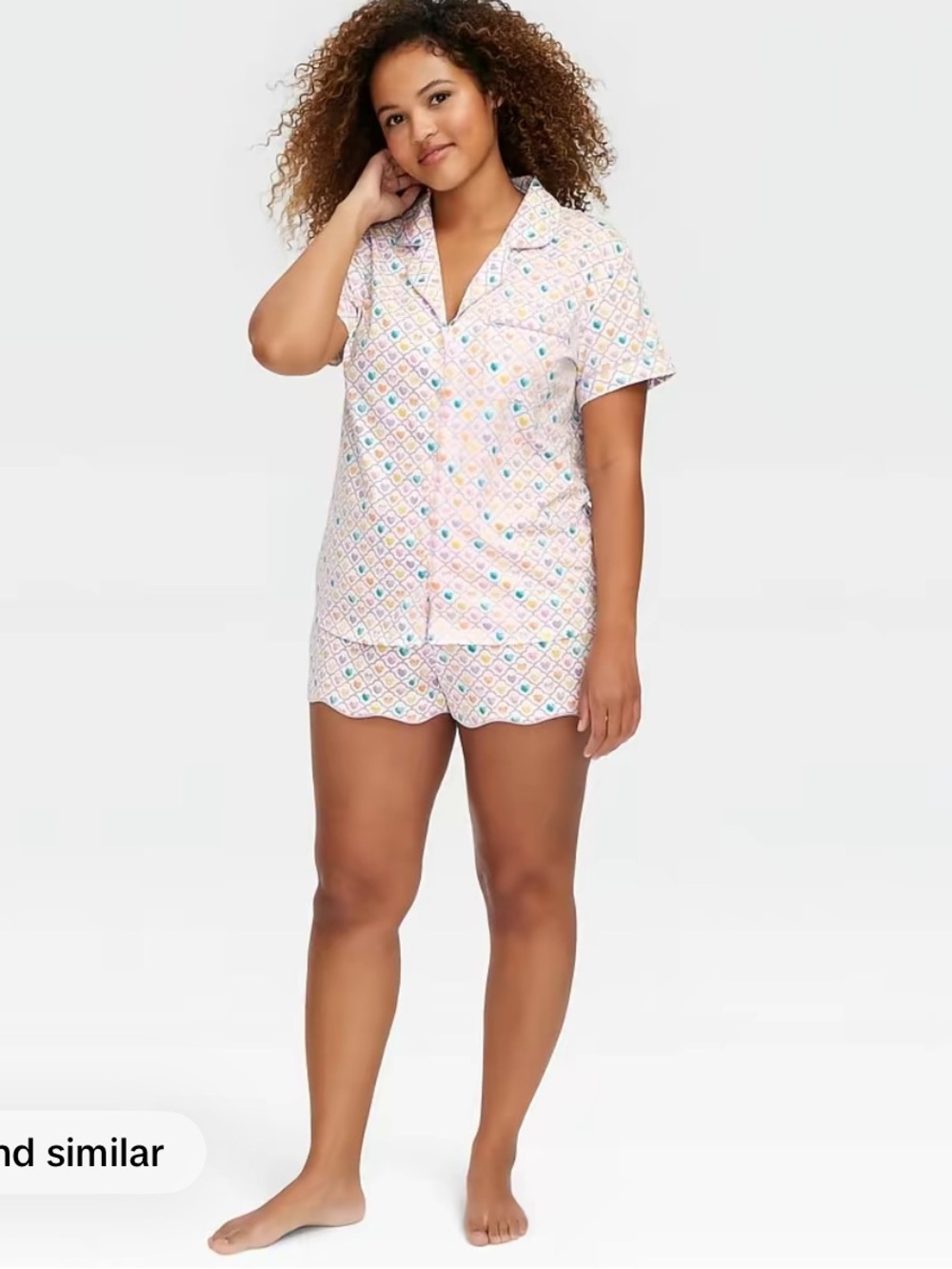 NWT Exclusive Roller Rabbit x Target Women's Heart Printed Short Pajama Set 2x